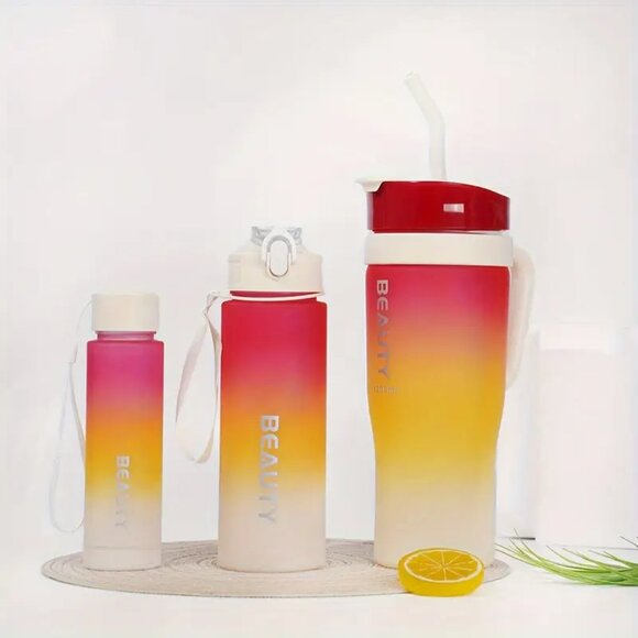 Gradient Color Frosted Ice Tumbler – 300ml / 800ml / 1200ml - Picture 2 of 5